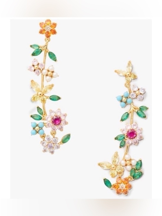 kate spade Jewelry - Kate Spade | New Bloom Statement Earrings - Whimsical Garden Party Colorful- NWT
